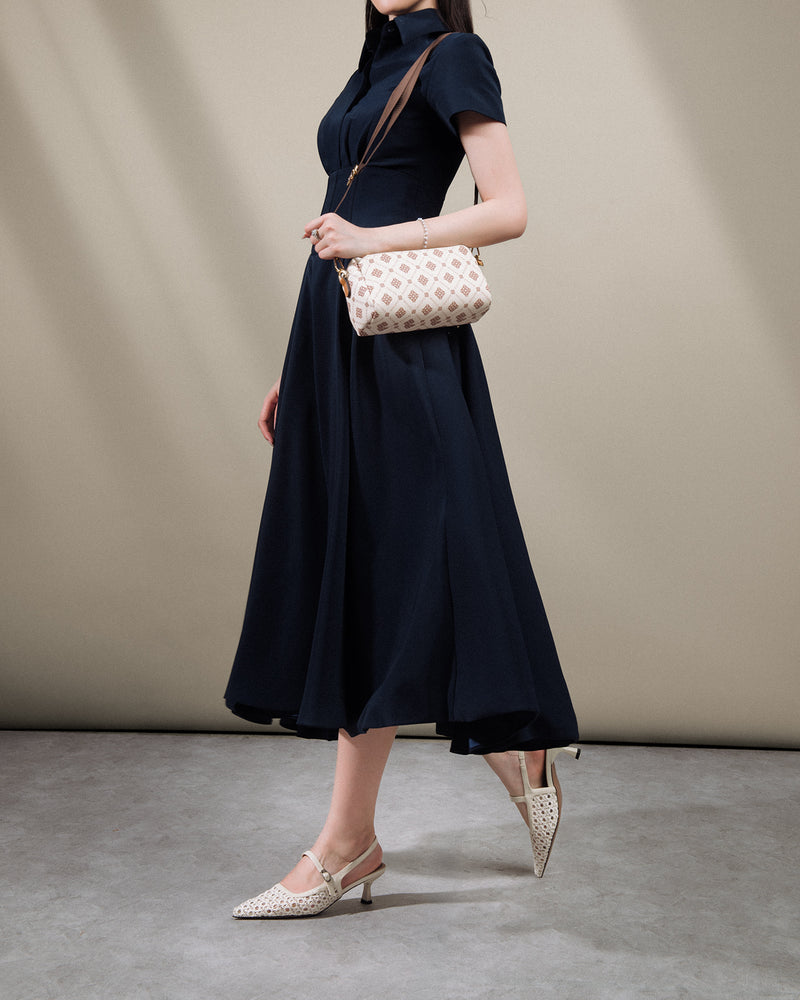 Giày Slingback Cao Gót Zucia Đan Lưới-GTH88-Trắng Color2