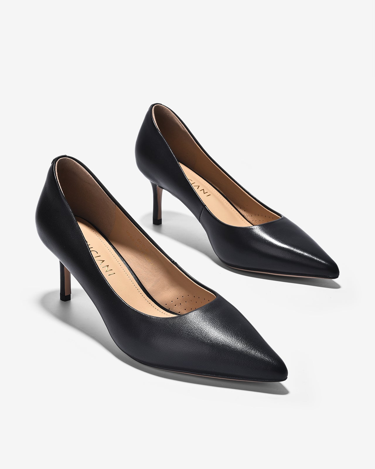 Giày Cao Gót Zuciani Pump Da Mờ Cổ Điển-GCL07-Đen Color1