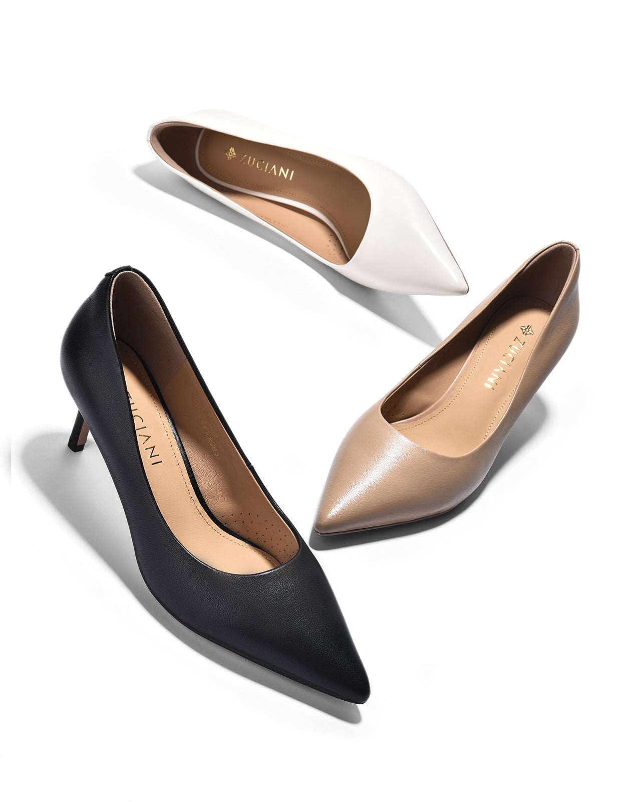 Giày Cao Gót Zuciani Pump Da Mờ Cổ Điển-GCL07-Đen Color3