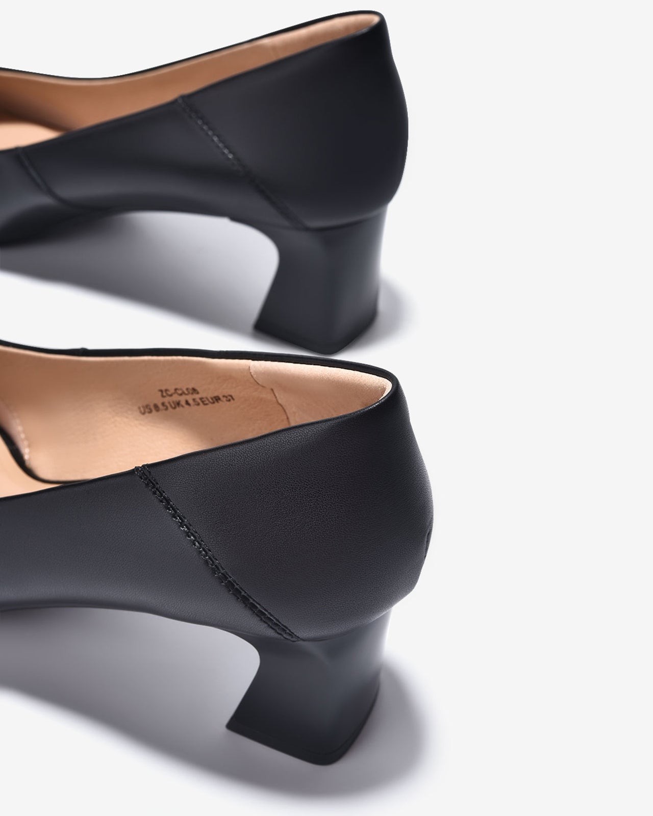 Giày Cao Gót Zuciani Gót Cách Điệu-GCL08-Đen Color1