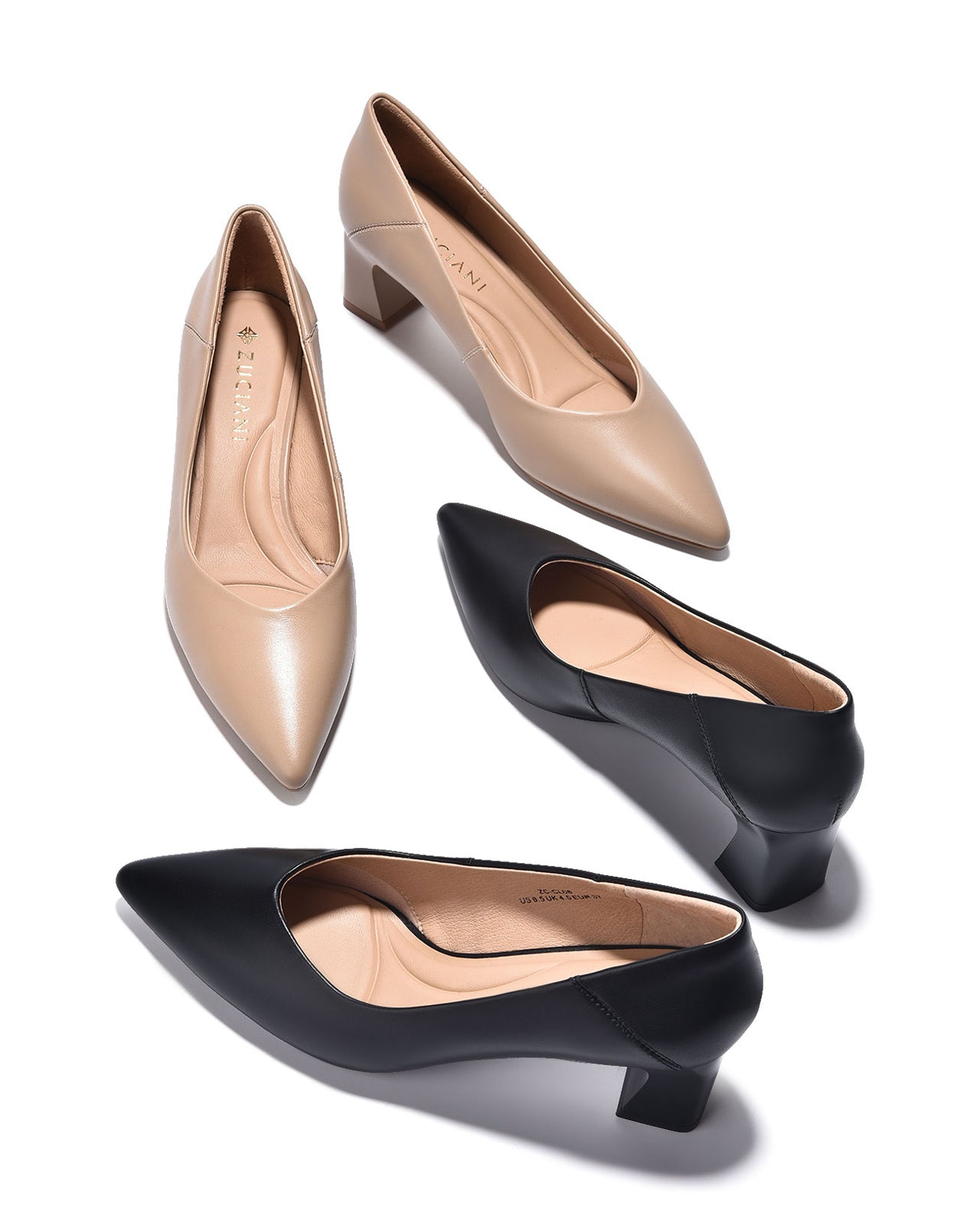 Giày Cao Gót Zuciani Gót Cách Điệu-GCL08-Đen Color2