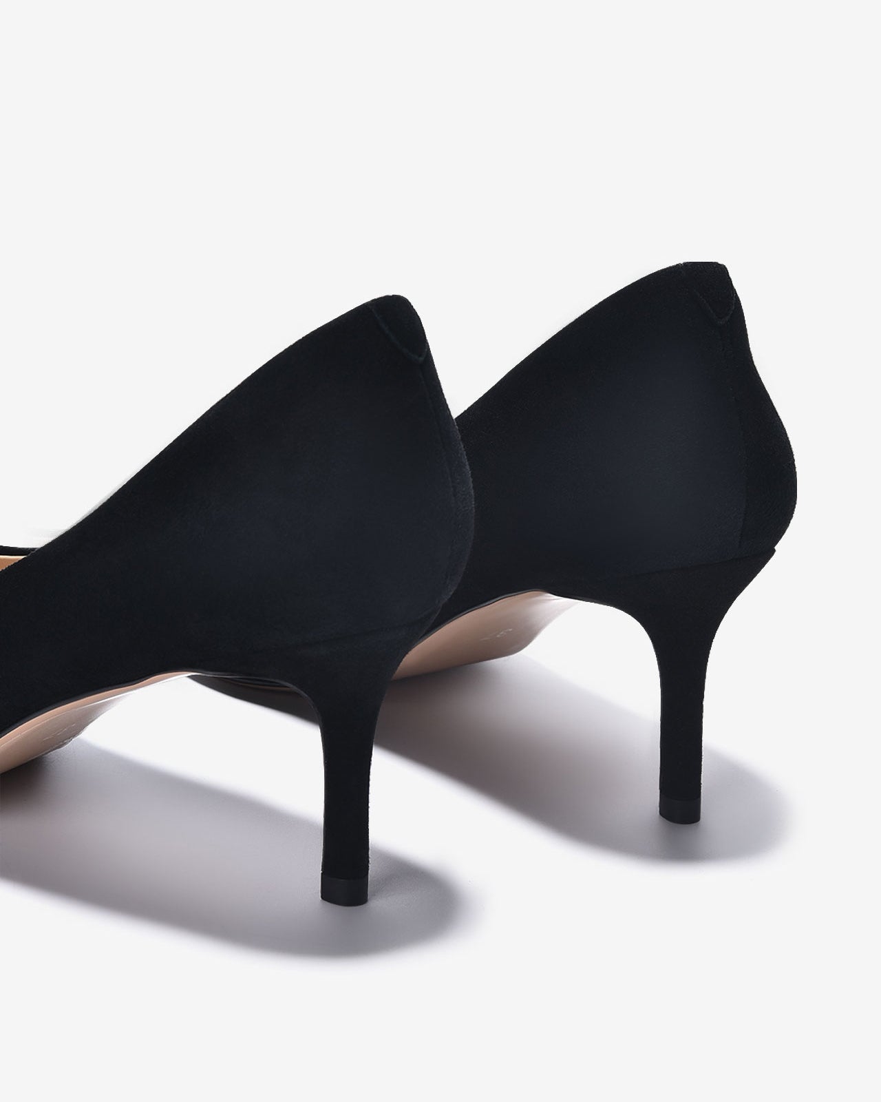 Giày Cao Gót Zuciani Đế Nhọn Da Phối-GCL09-Đen Color2