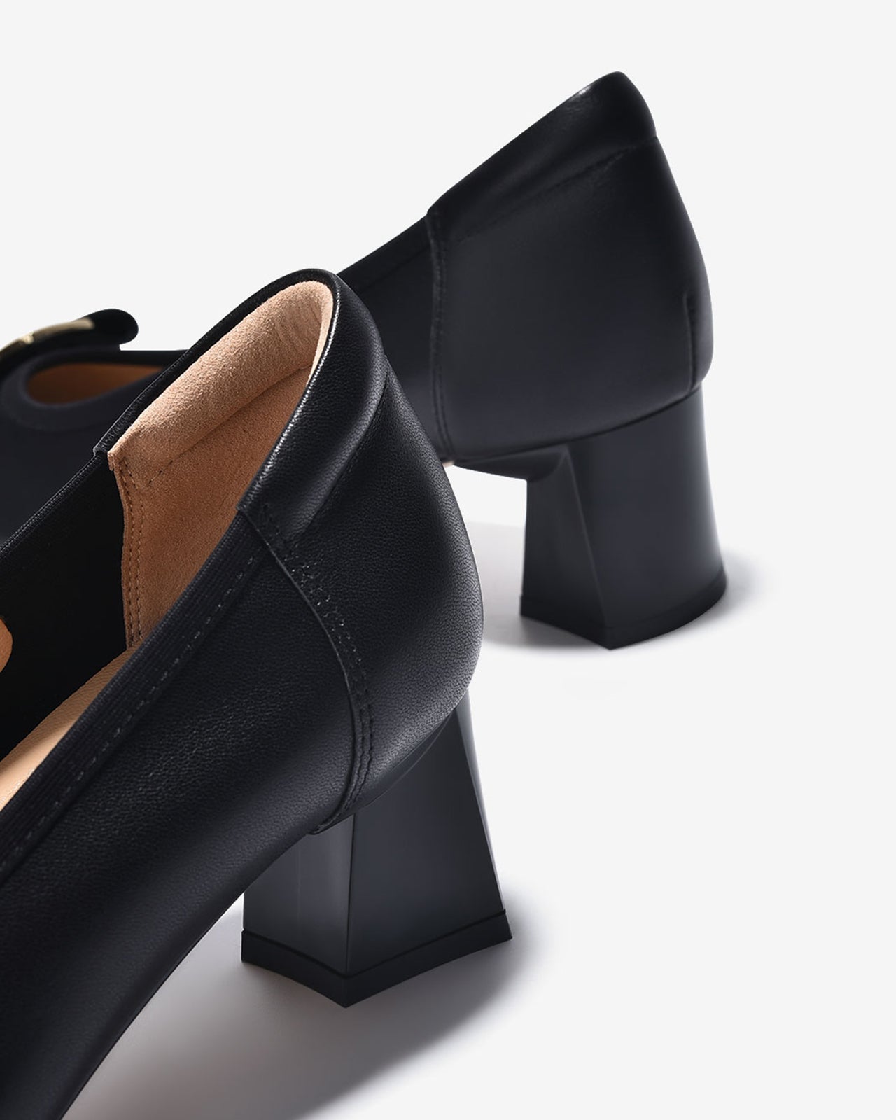 Giày Cao Gót Zuciani Họa Tiết Chữ Đối Xứng-GCL20-Đen Color1