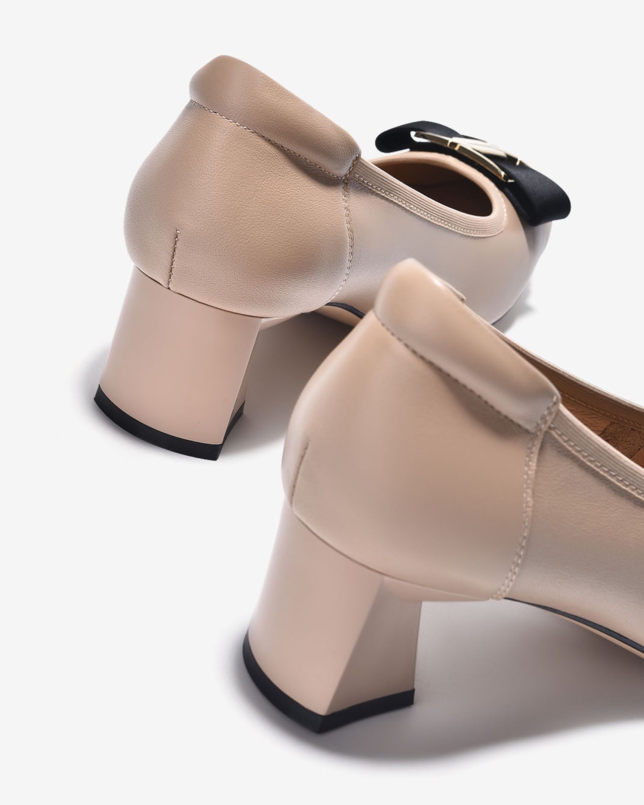 Giày Cao Gót Zuciani Họa Tiết Chữ Đối Xứng-GCL20-Kem Color1