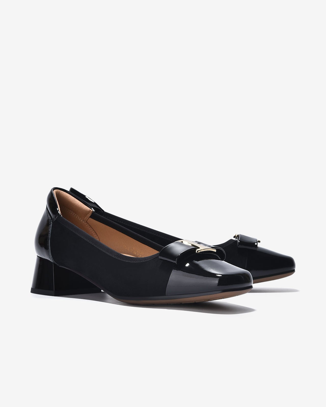 Giày Cao Gót Zuciani Phối Da Bóng Sang Trọng-GCL21-Đen Color3