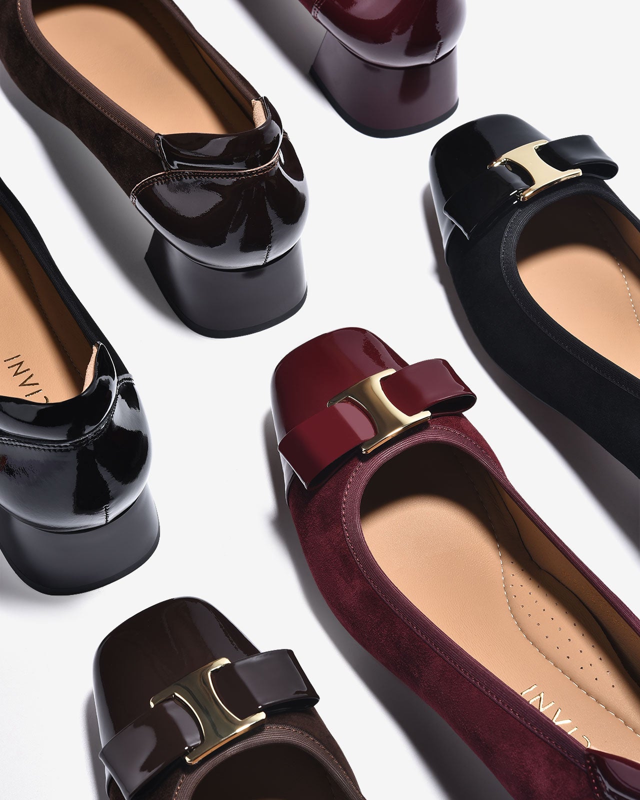 Giày Cao Gót Zuciani Phối Da Bóng Sang Trọng-GCL21-Đỏ Color2