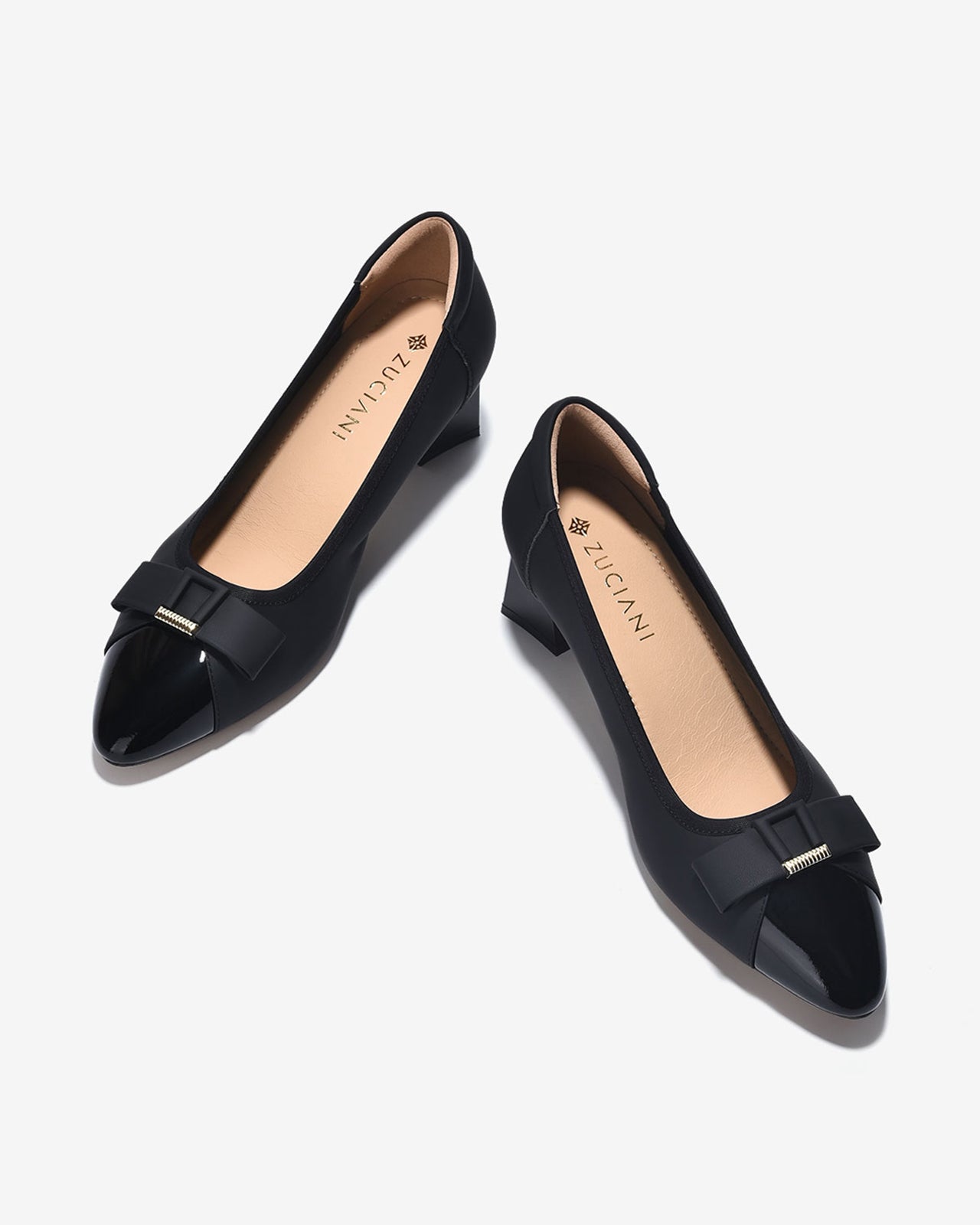 Giày Cao Gót Zuciani Họa Tiết Cách Điệu-GCL22-Đen Color1