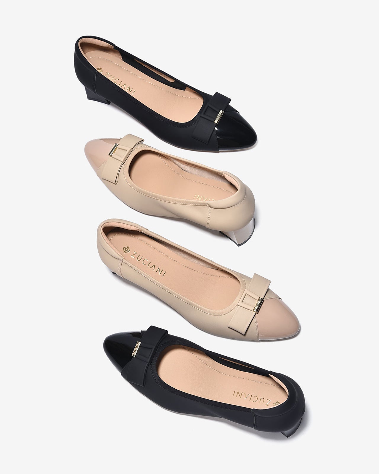 Giày Cao Gót Zuciani Họa Tiết Cách Điệu-GCL22-Đen Color1