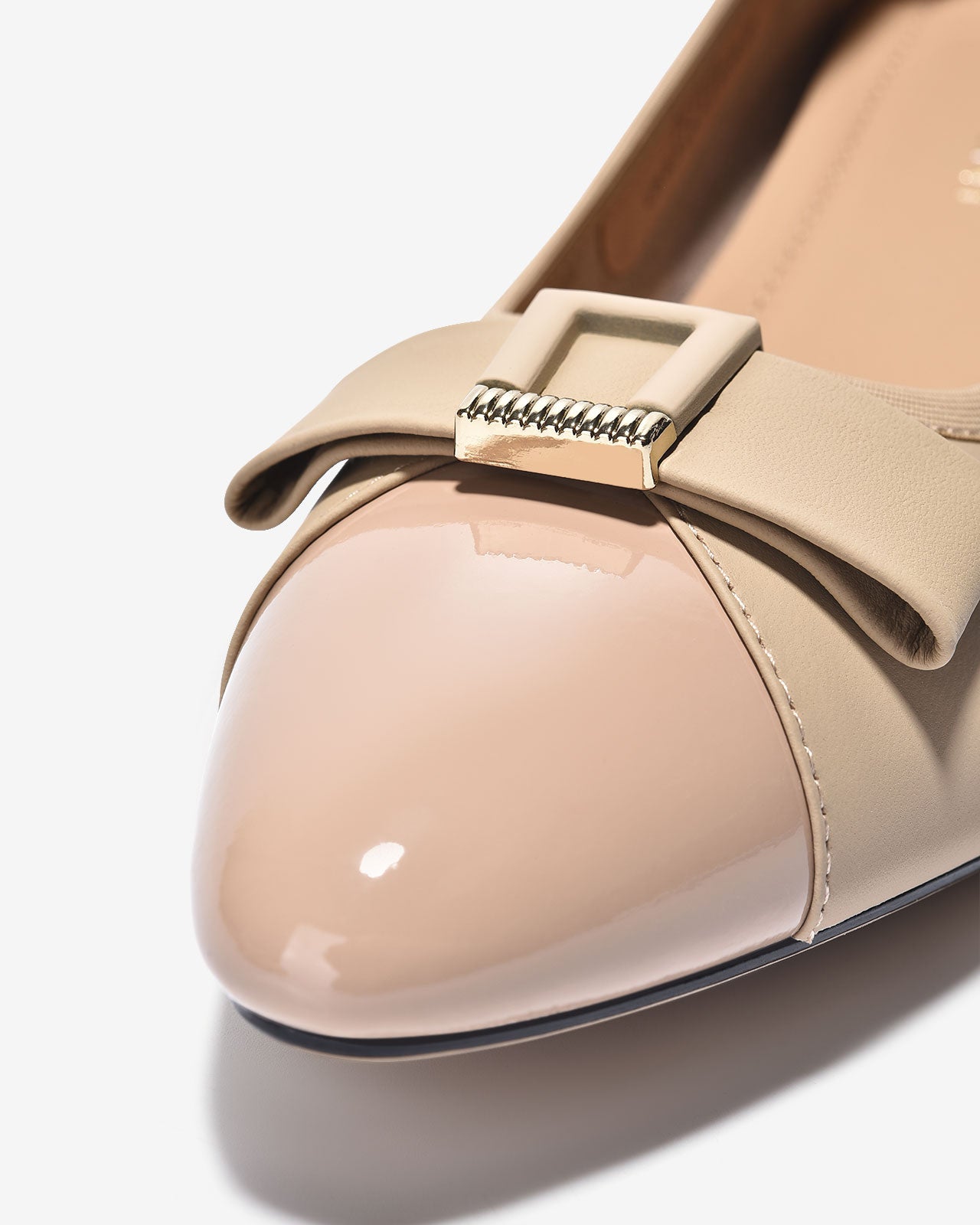 Giày Cao Gót Zuciani Họa Tiết Cách Điệu-GCL22-Kem Color2