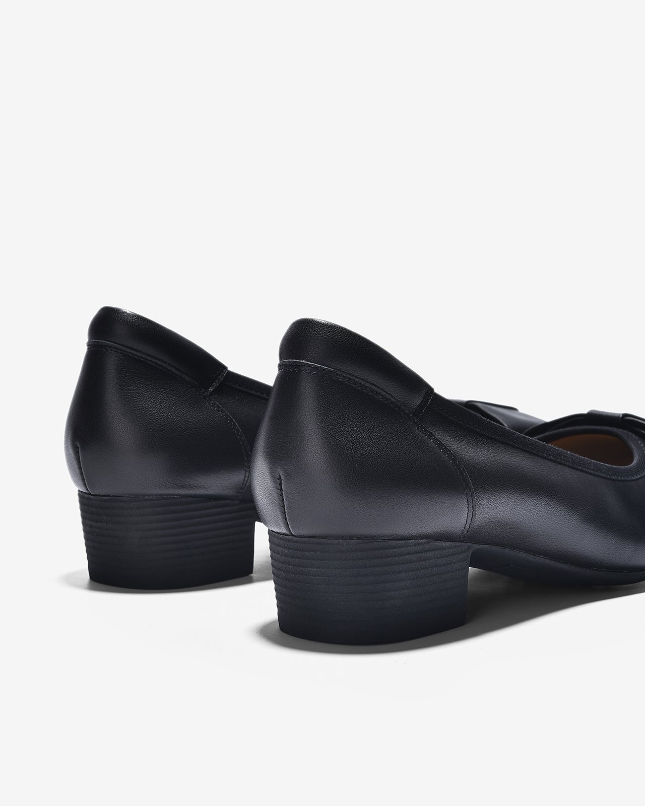 Giày Cao Gót Zuciani Nơ Đính Hoa 4 Lá-GCL23-Đen Color2