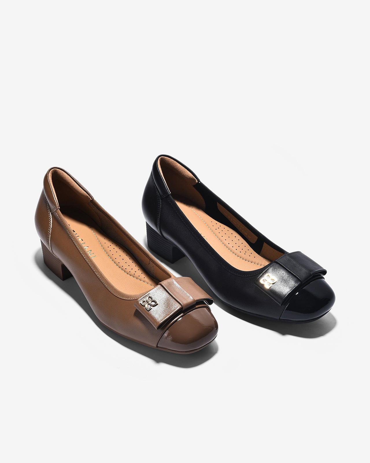 Giày Cao Gót Zuciani Nơ Đính Hoa 4 Lá-GCL23-Đen Color2