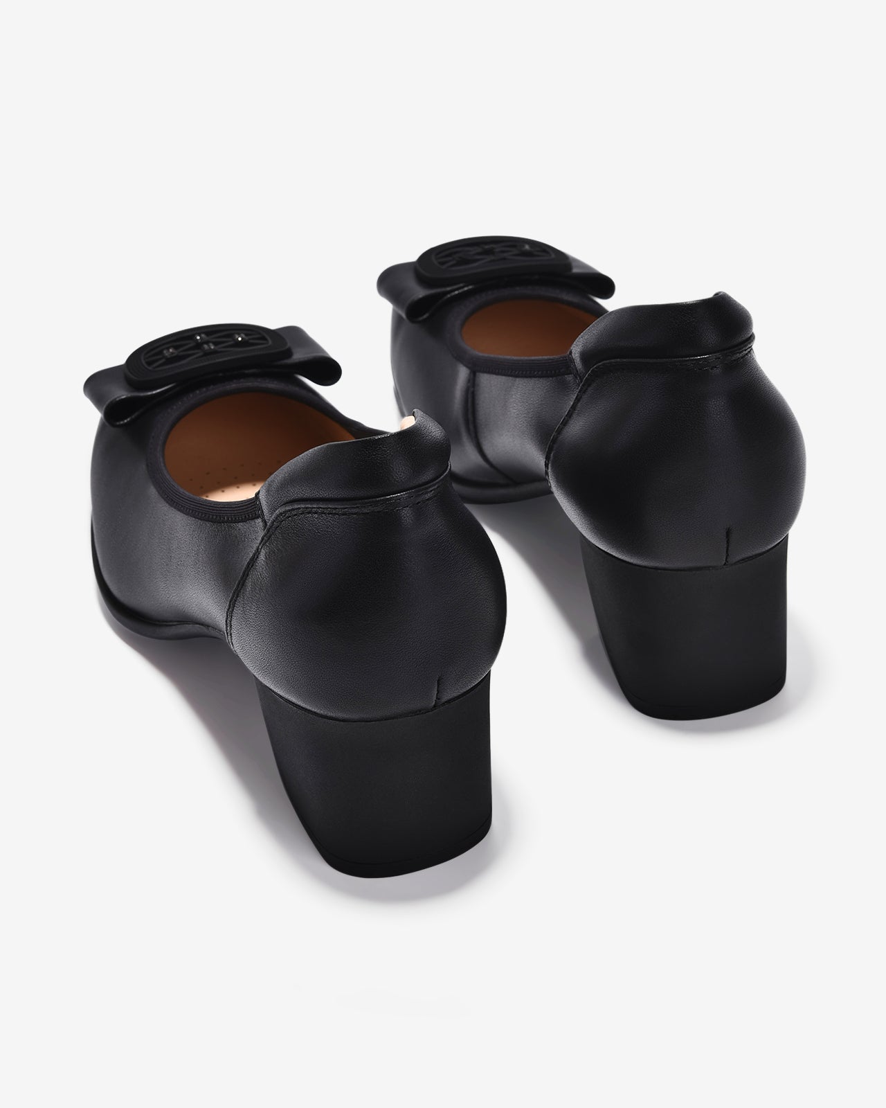 Giày Cao Gót Zuciani Nơ Đính Đá-GCM03-Đen Color1