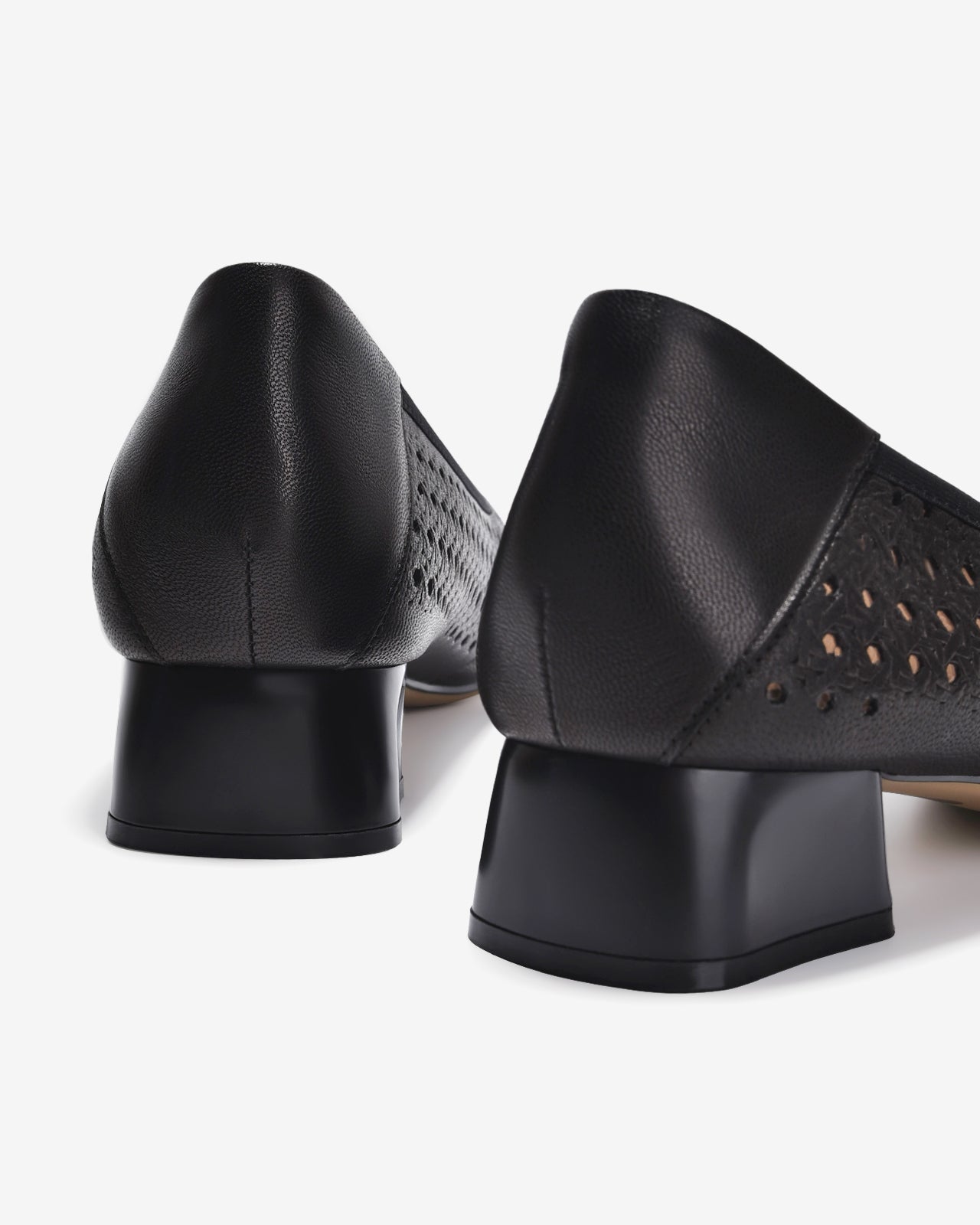 Giày Cao Gót Zuciani Đục Lỗ-GCM07-Đen Color1