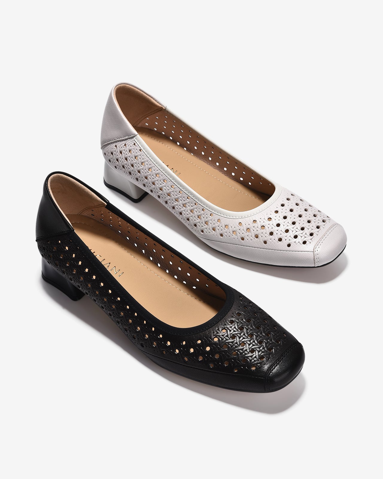 Giày Cao Gót Zuciani Đục Lỗ-GCM07-Đen Color2