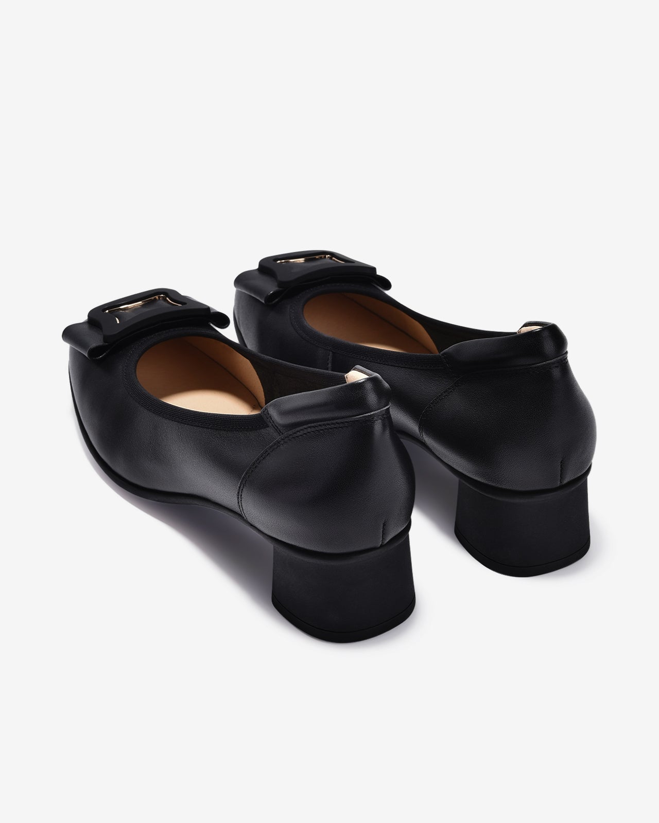 Giày Cao Gót Zuciani Đính Nơ Phối Khoá Cách Điệu-GCM09-Đen Color1