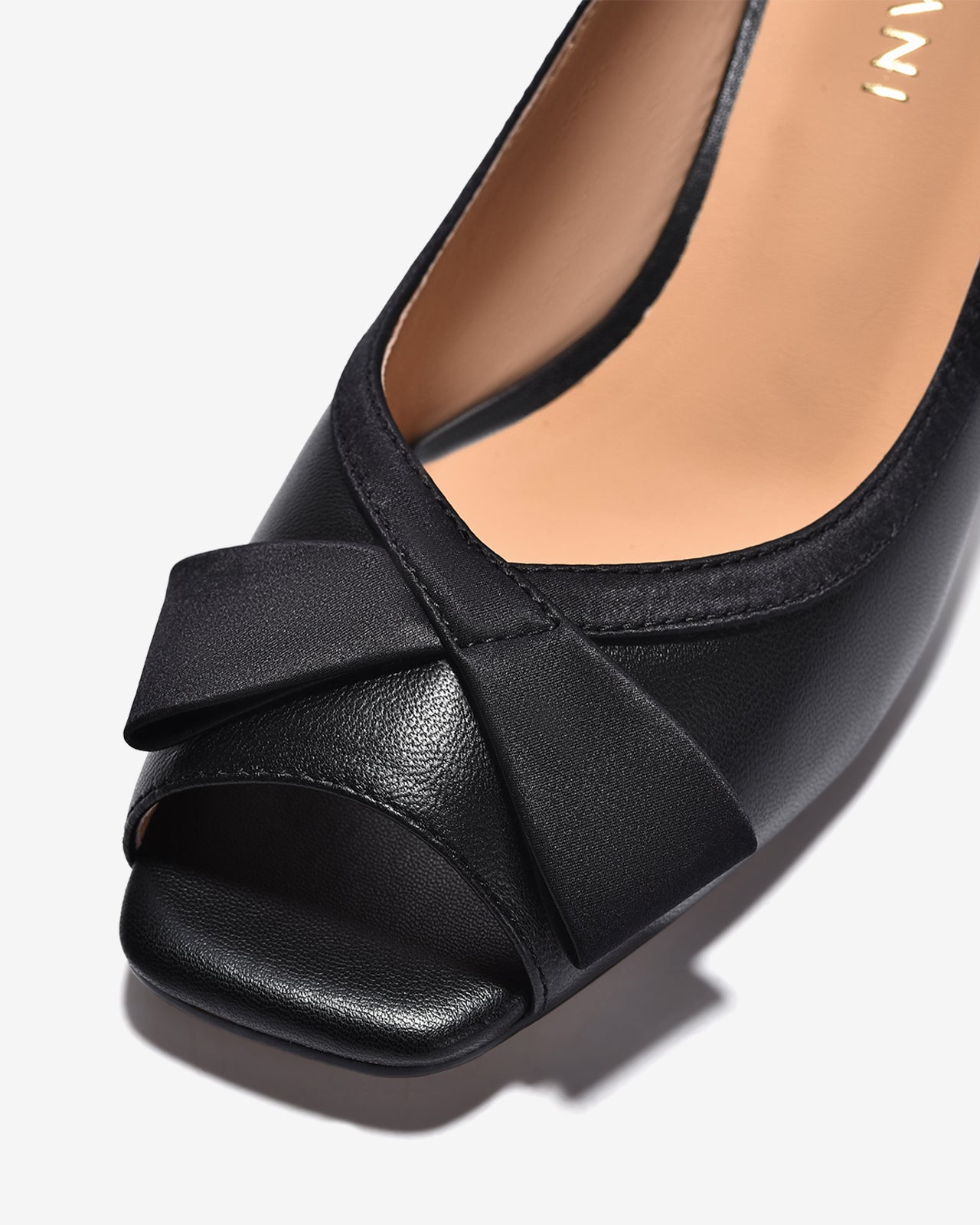 Giày Cao Gót Zuciani Da Mềm Hở Mũi-GCM21-Đen Color1