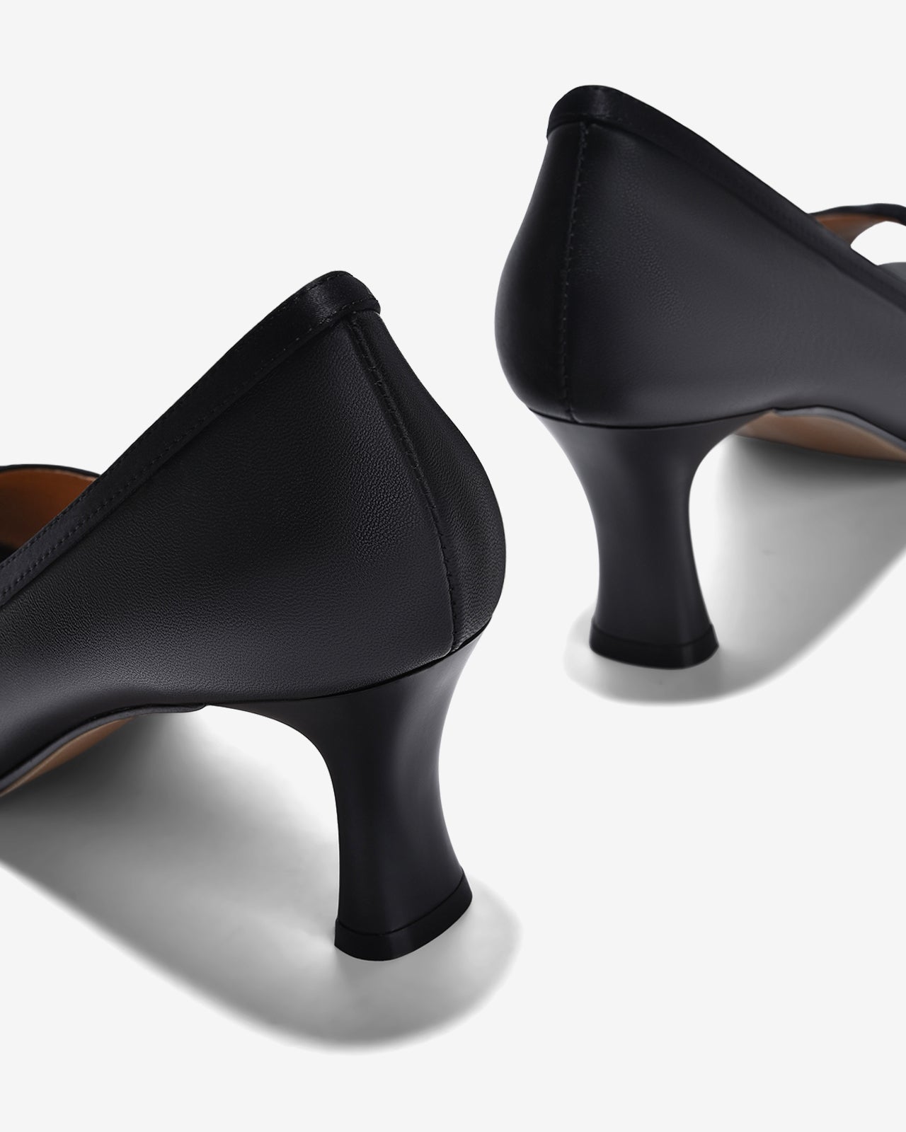 Giày Cao Gót Zuciani Da Mềm Hở Mũi-GCM21-Đen Color1