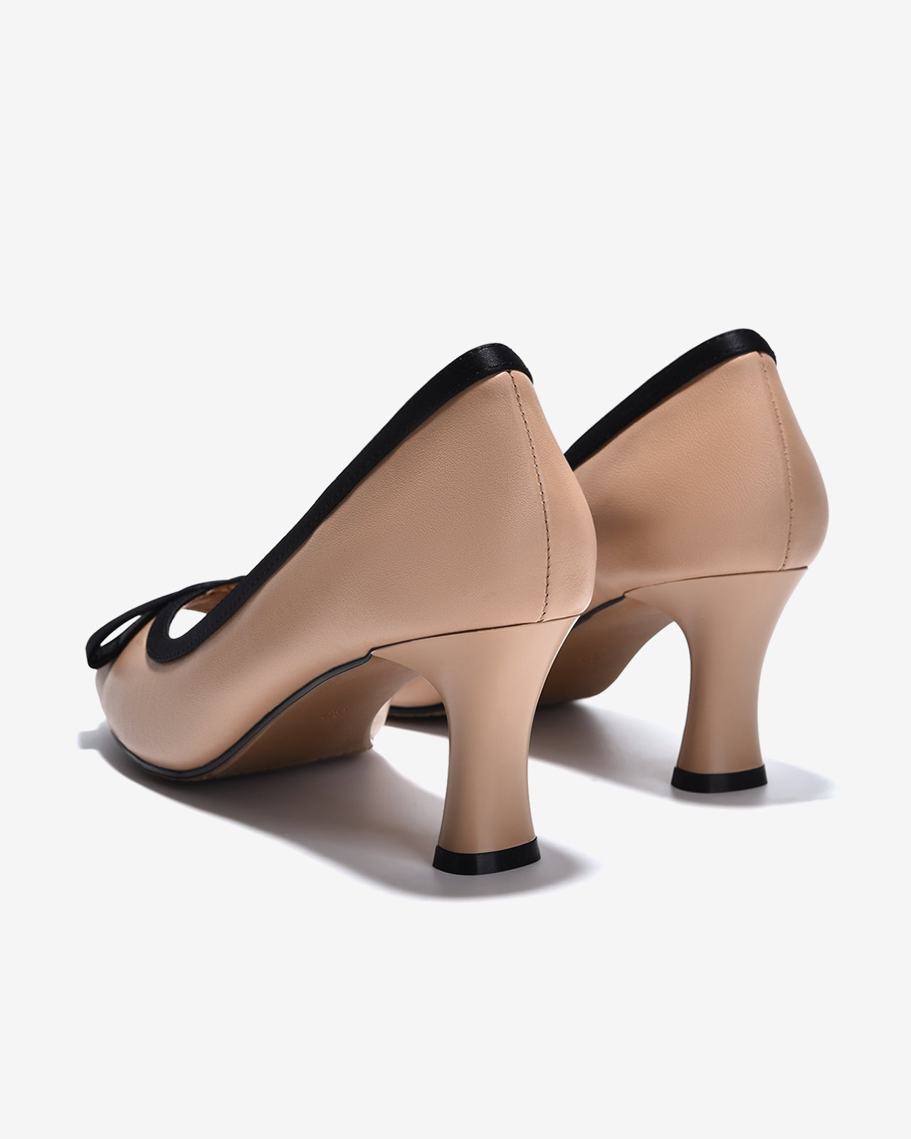 Giày Cao Gót Zuciani Da Mềm Hở Mũi-GCM21-Kem Color2