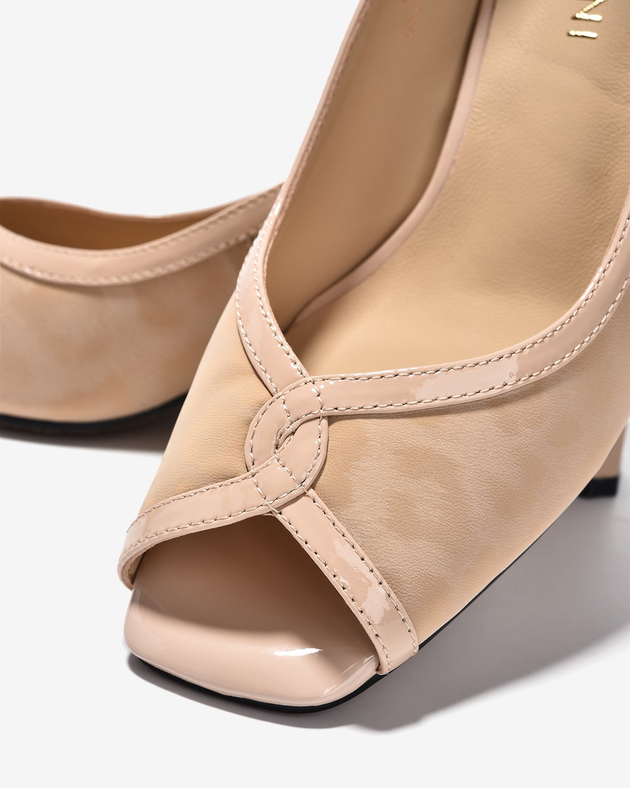 Giày Cao Gót Zuciani Hoạ Tiết Da Beo-GCM30-Kem Color2