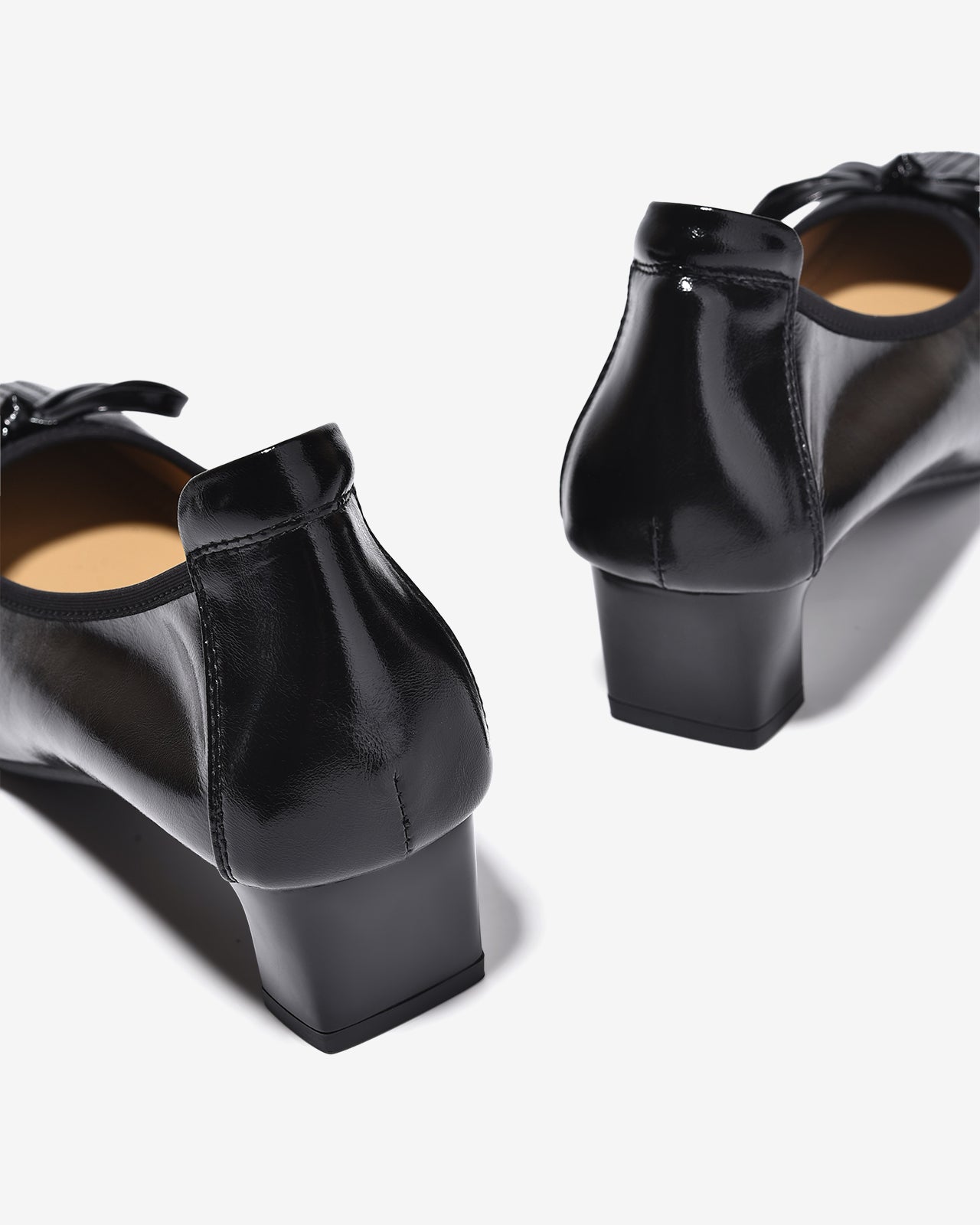 Giày Cao Gót Zuciani Da Mềm Đính Nơ-GCM41-Đen Color1