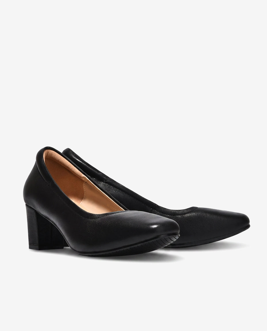 Giày Cao Gót Nữ Gót Trụ Zuciani Venaro Sofa Pumps-GSD07Đen Color2