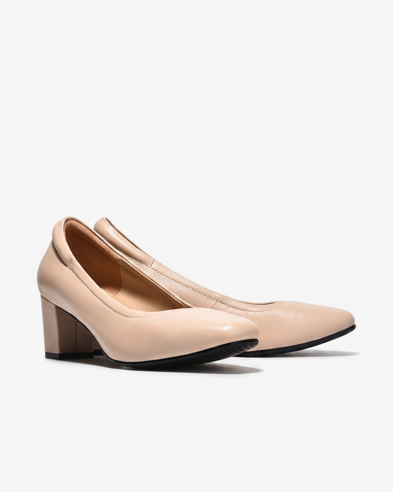 Giày Cao Gót Nữ Gót Trụ Zuciani Venaro Sofa Pumps-GSD07-Kem Color2