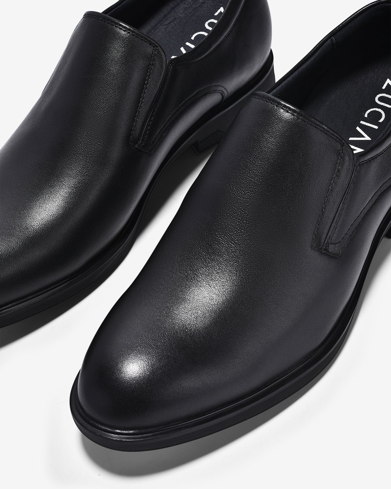 Giày Tây Cao Nam Zuciani Không Dây Da Trơn-GCF76Đen Color1