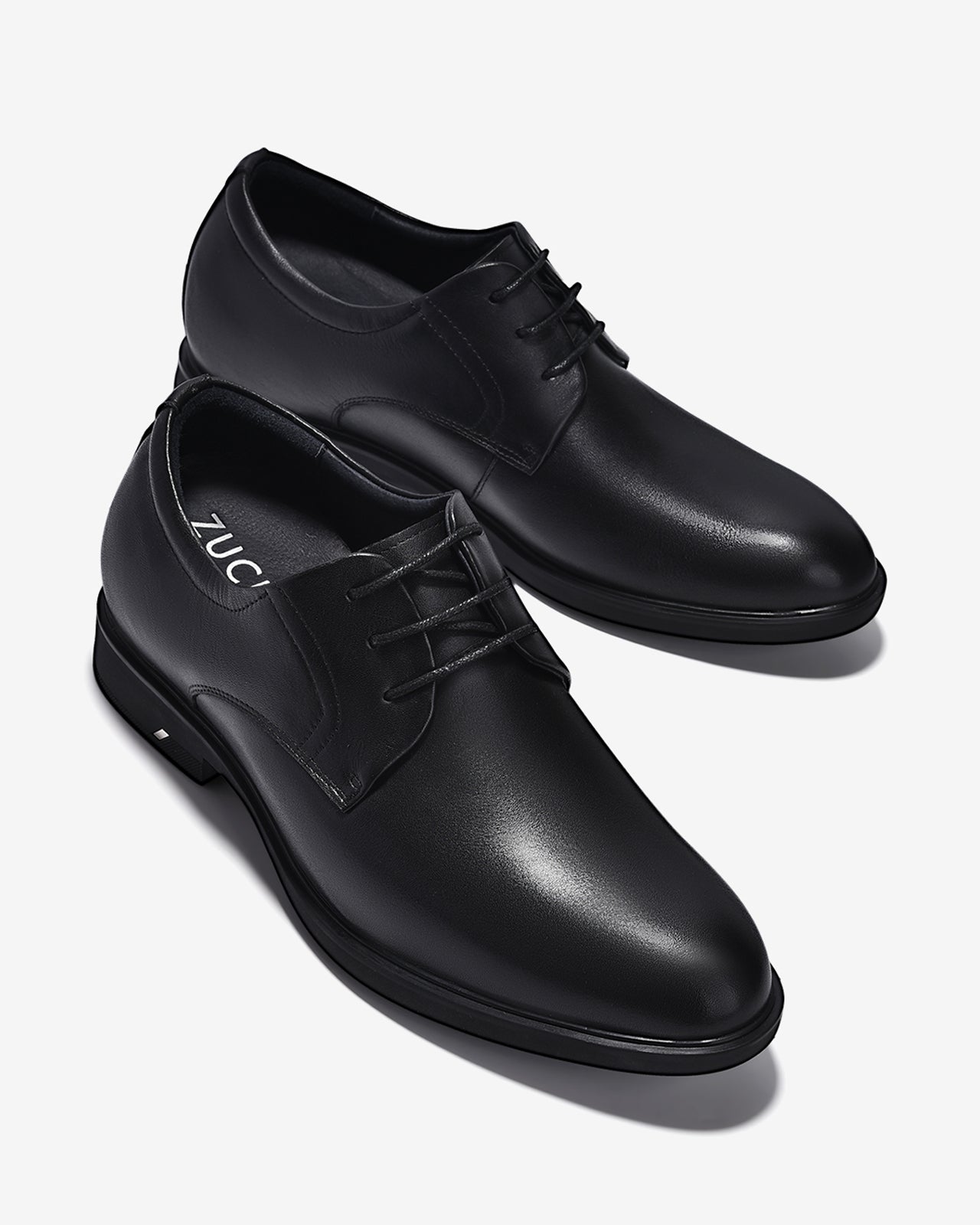 Giày Tây Cao Nam Zuciani Da Bóng Mịn Cổ Điển-GCF77Đen Color1