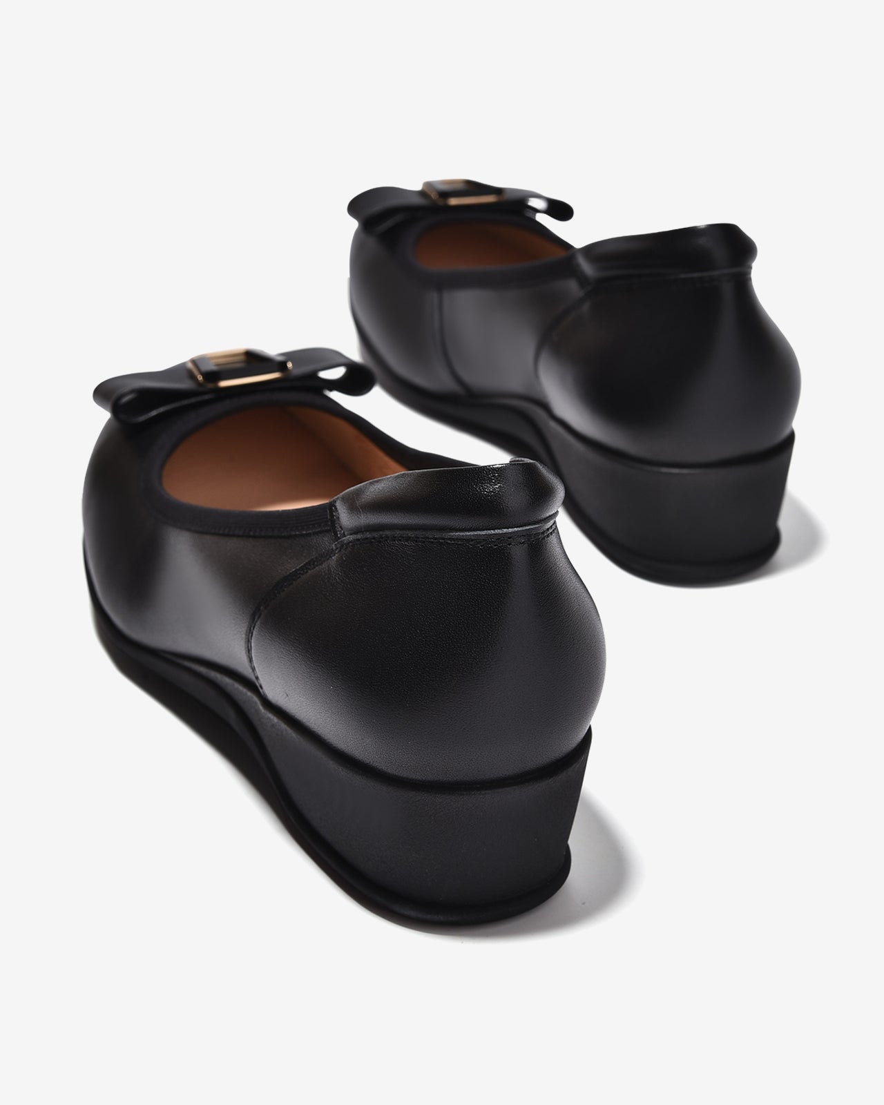 Giày Xuồng Zuciani Nơ Khóa Kim Loại-GCM37-Đen Color1