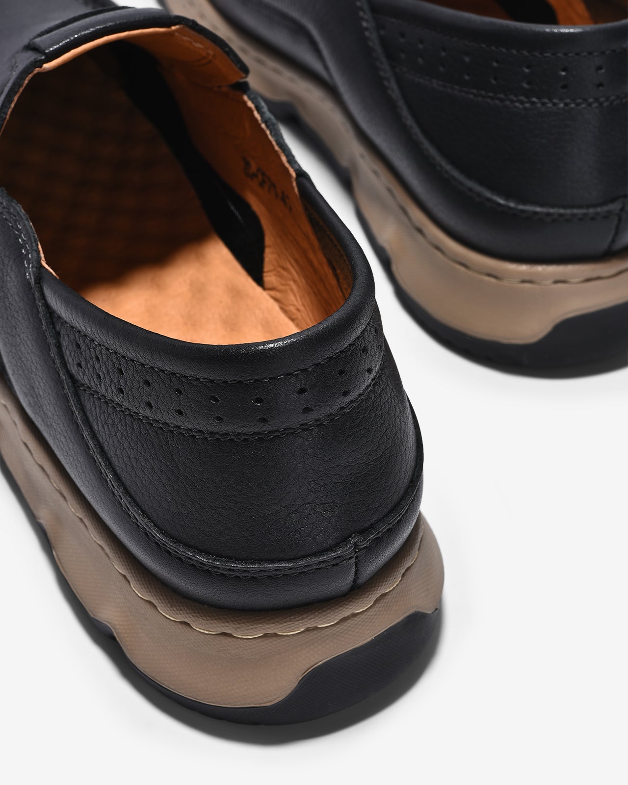 Giày Lười Nam Zuciani Đế Phối Màu-GCF71-Đen Color2