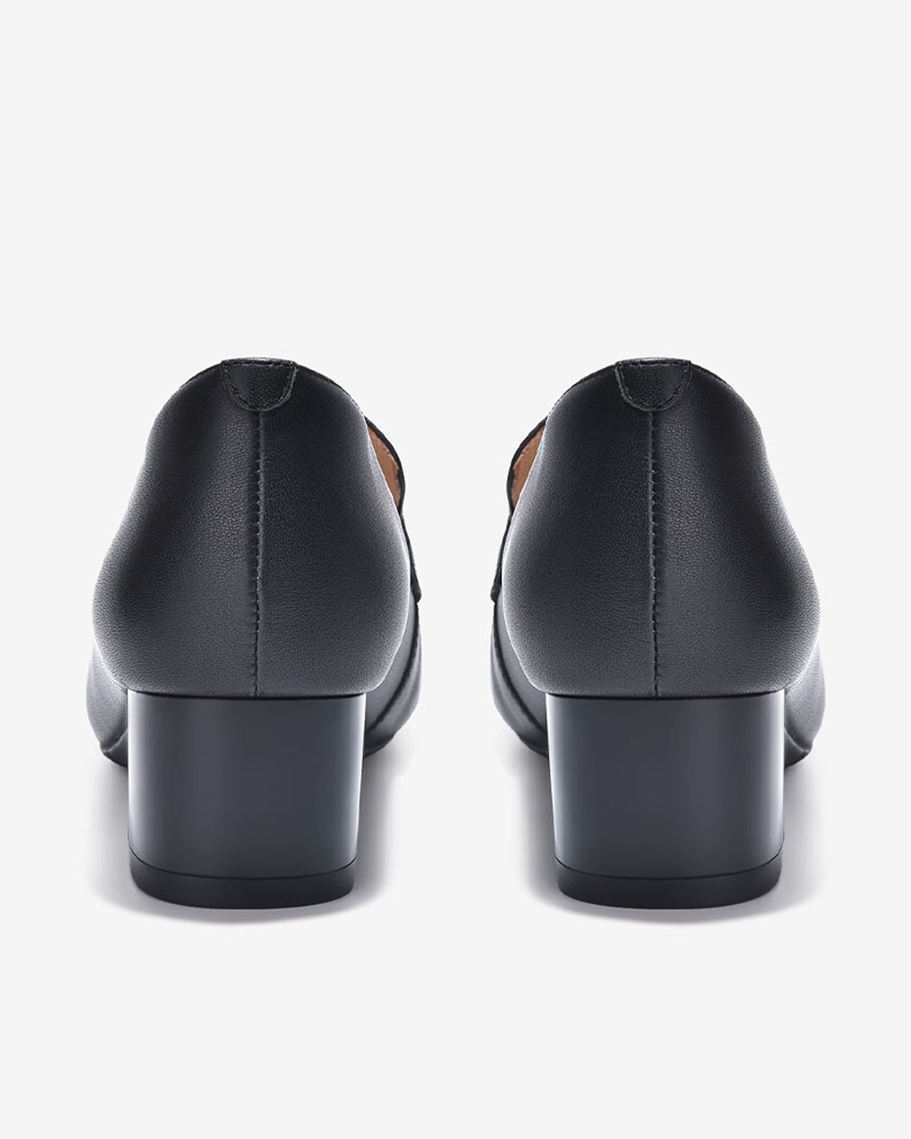 Giày Mọi Zuciani Gót Trụ Phong Cách Menswear-GCL10-Đen Color1