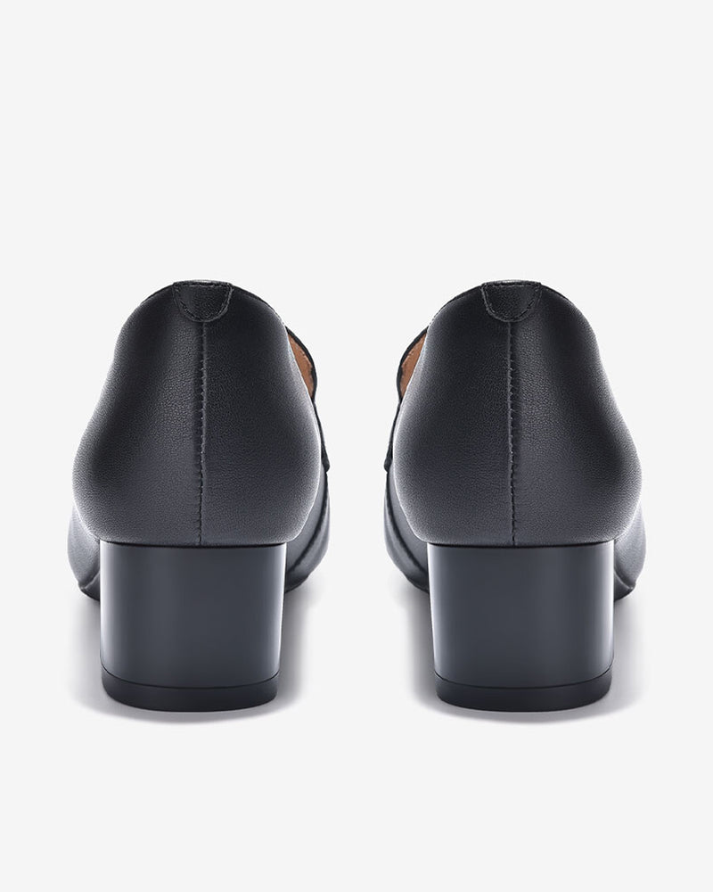 Giày Mọi Zuciani Gót Trụ Phong Cách Menswear-GCL10-Đen Color2