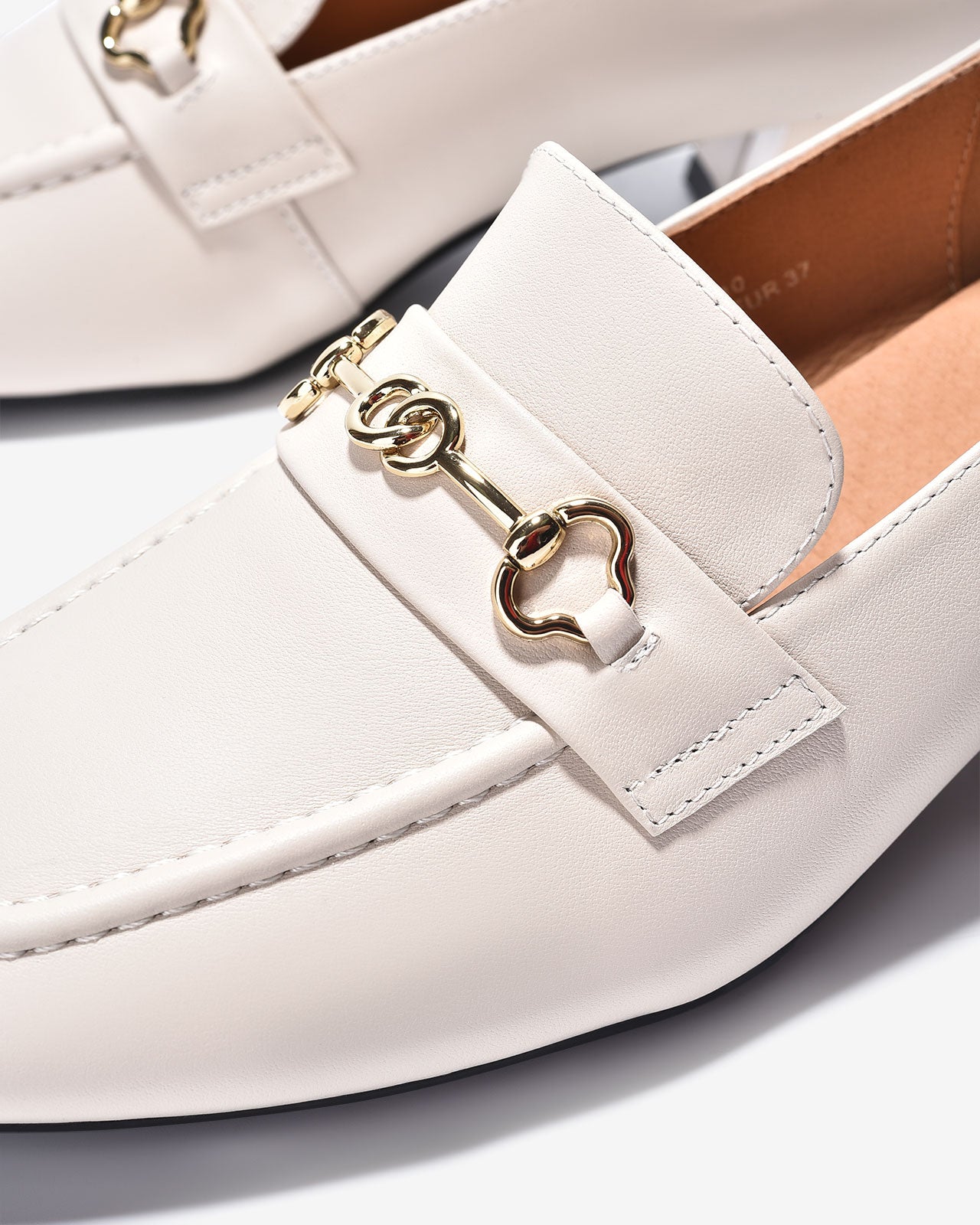 Giày Mọi Zuciani Gót Trụ Phong Cách Menswear-GCL10-Trắng Color2