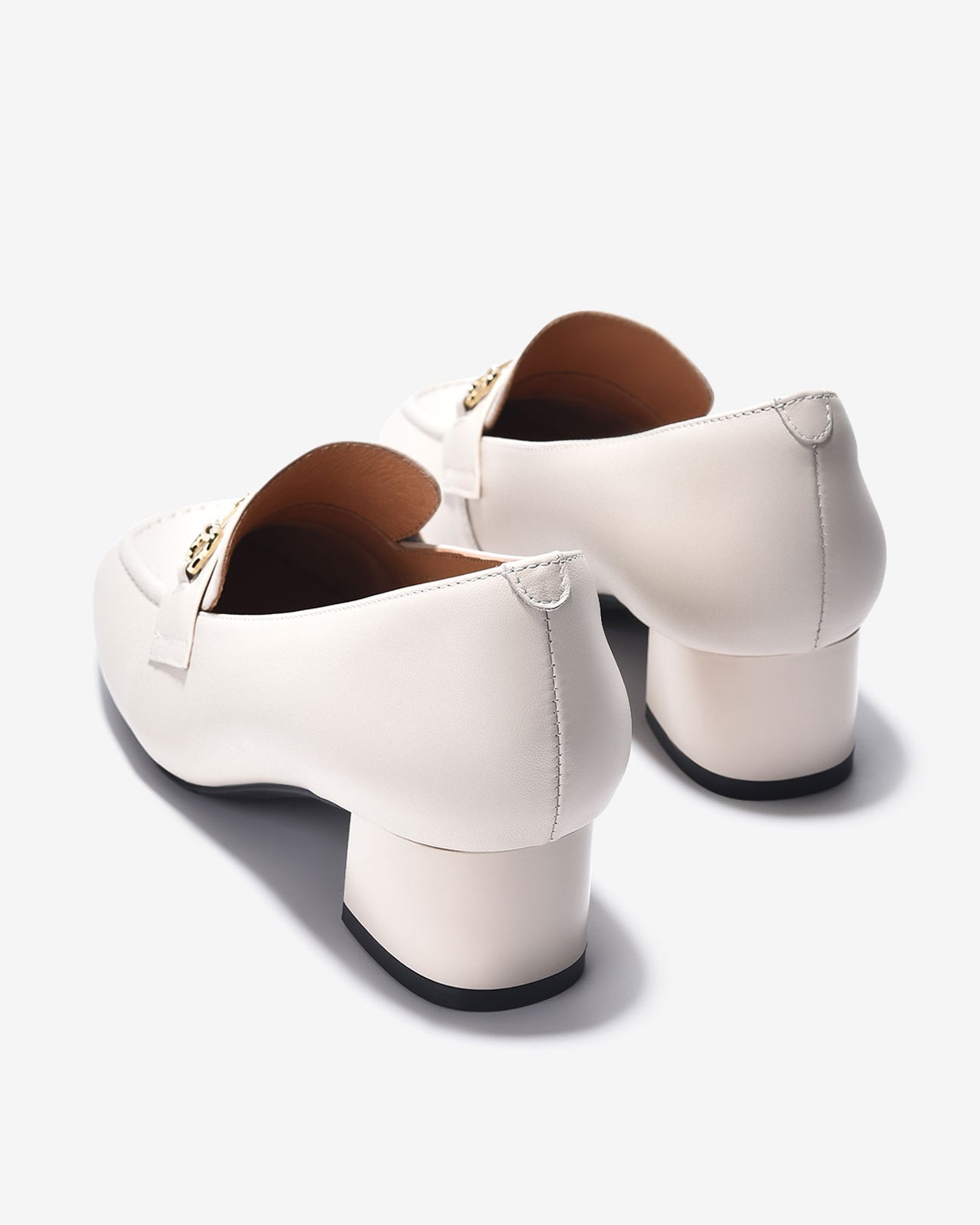 Giày Mọi Zuciani Gót Trụ Phong Cách Menswear-GCL10-Trắng Color2