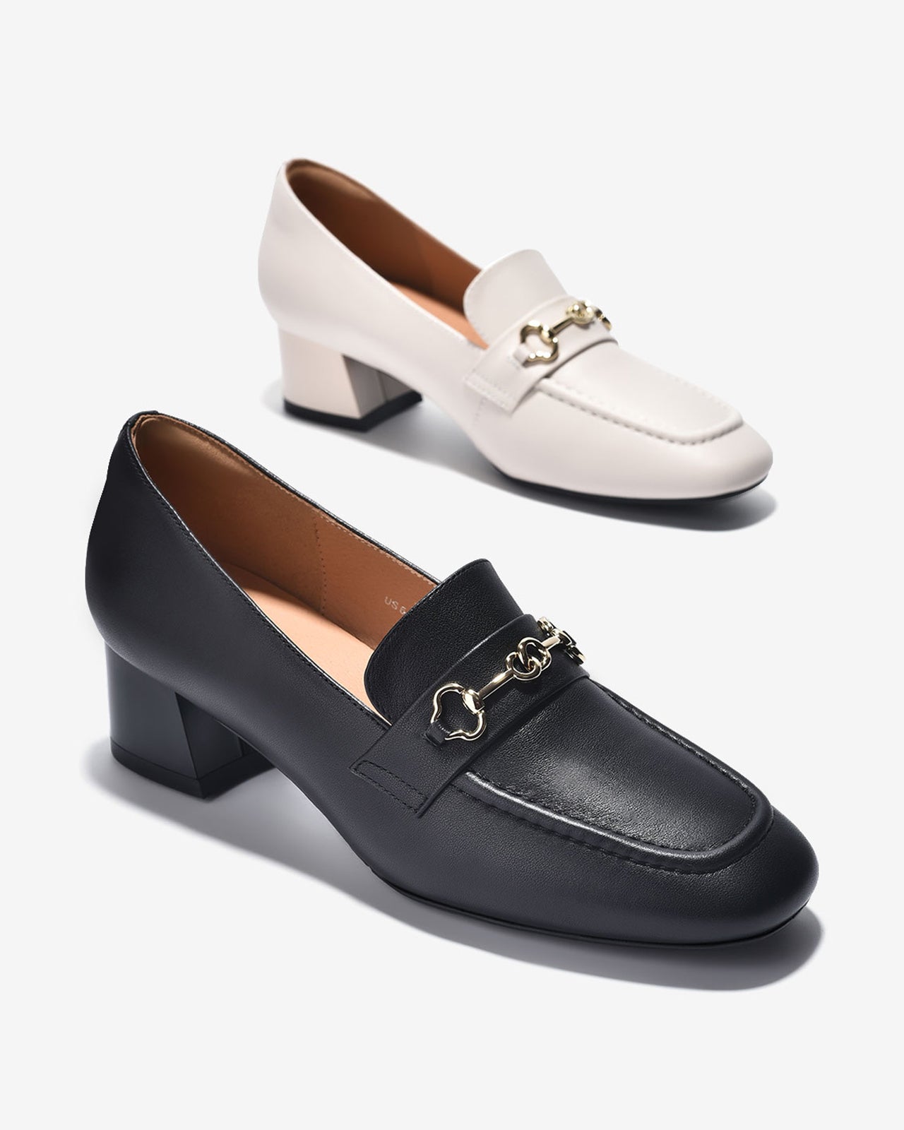 Giày Mọi Zuciani Gót Trụ Phong Cách Menswear-GCL10-Trắng Color2