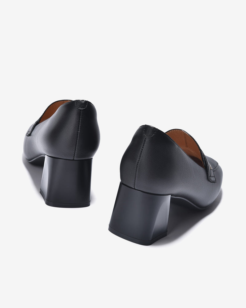 Giày Mọi Zuciani Đế 6CM Đính Hình Bướm-GCL14-Đen Color2