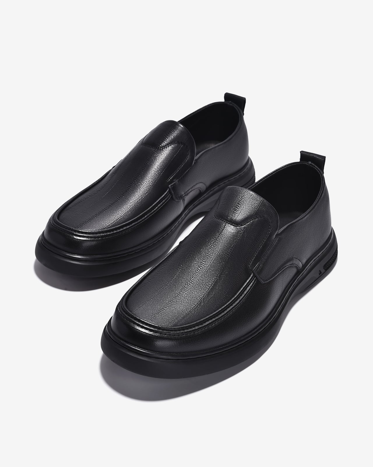 Giày Lười Nam Zuciani Da Cao Cấp Phối Vân-GRD59-Đen Color2