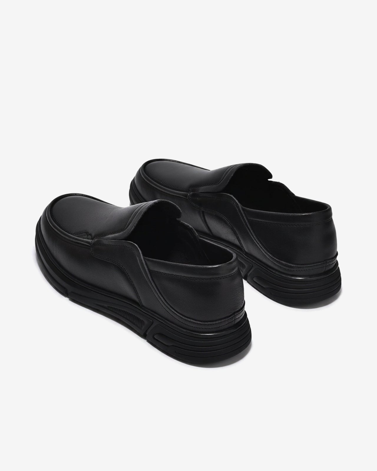 Giày Mọi Zuciani Trơn Chỉ Nổi-GRD71-Đen Color2