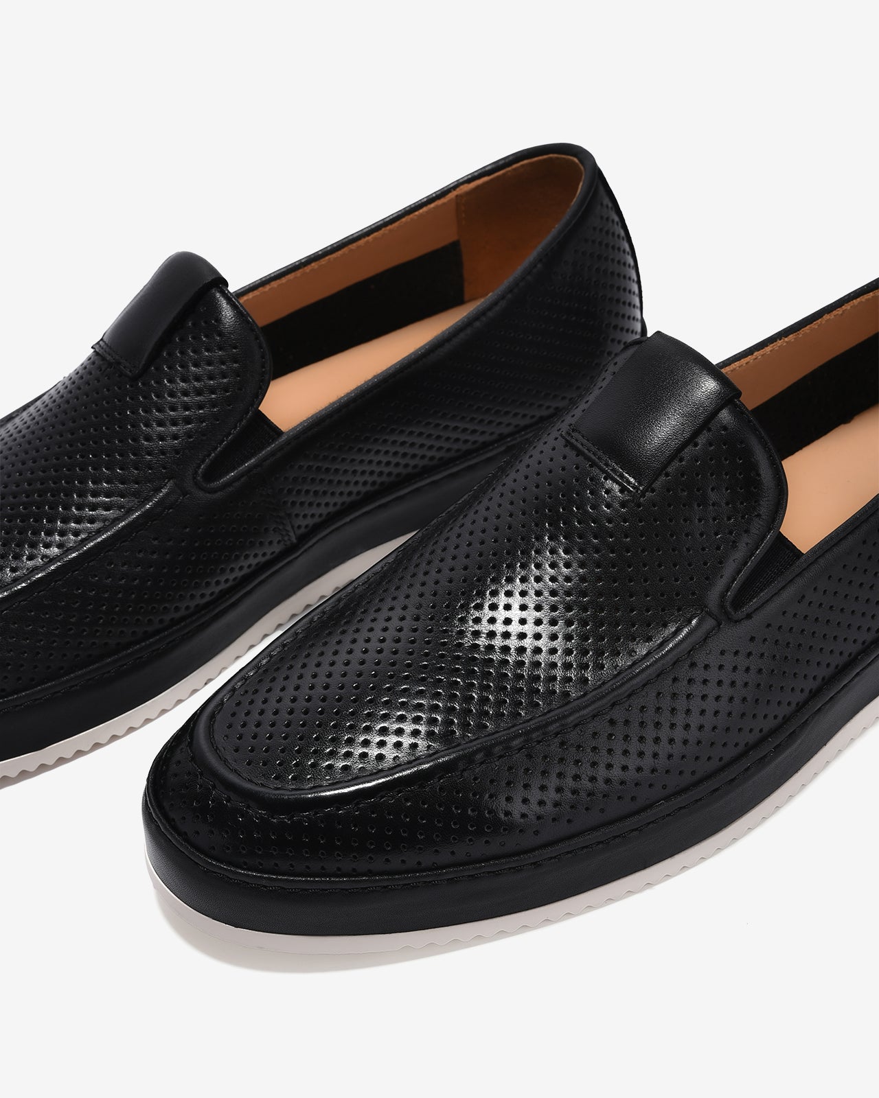 Giày Lười Nam Zuciani Đế Bằng Phối Màu-GRW18-Đen Color2