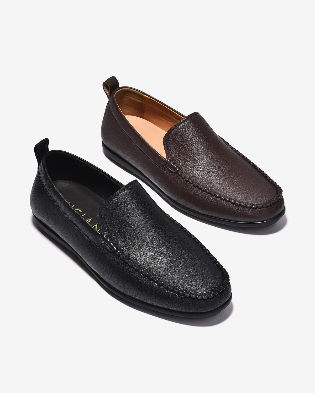 Giày Lười Zuciani Da Vân Mềm-GSD09Đen Color2