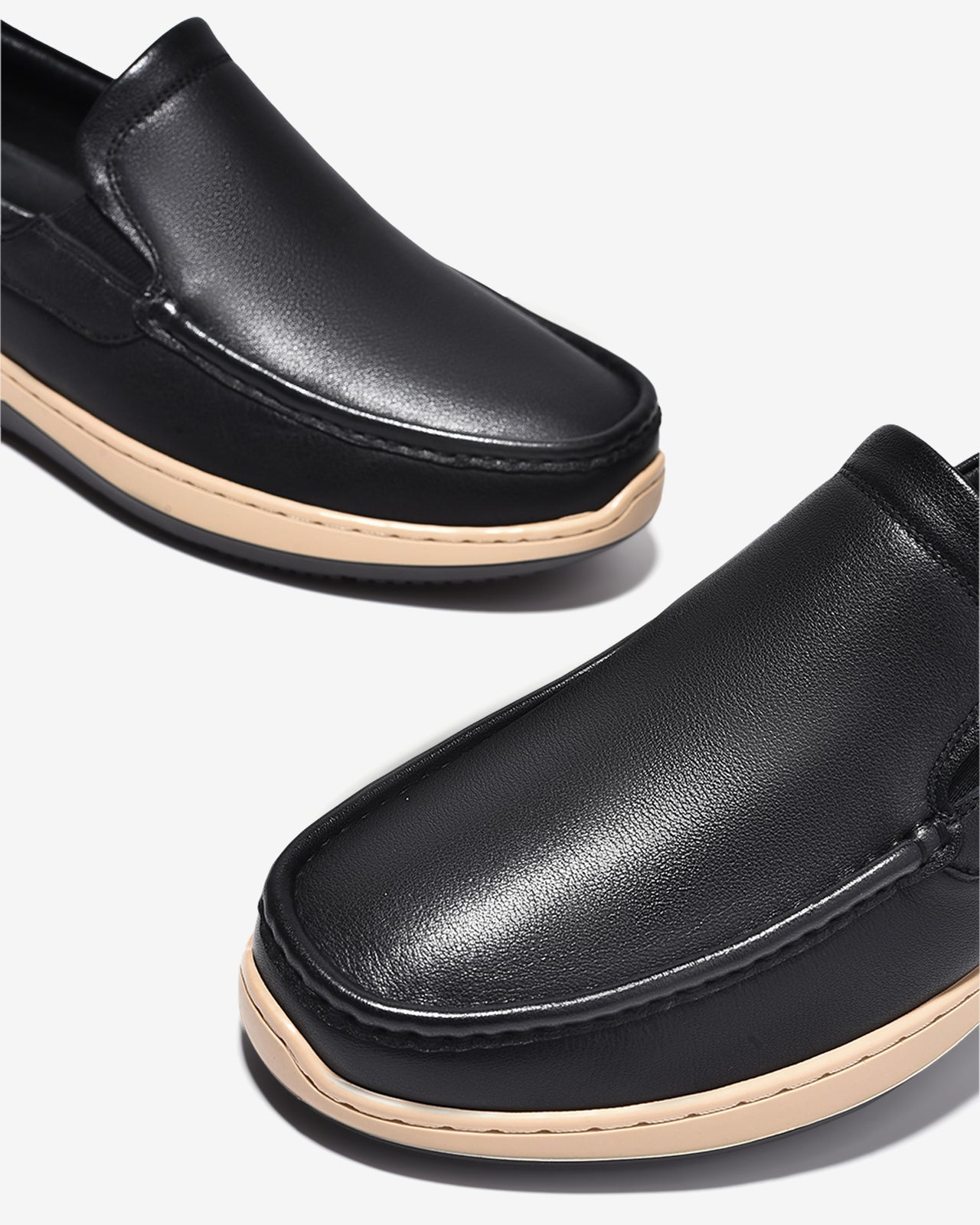 Giày Lười Nam Zuciani Phối Viền Nổi-GSD13Đen Color2