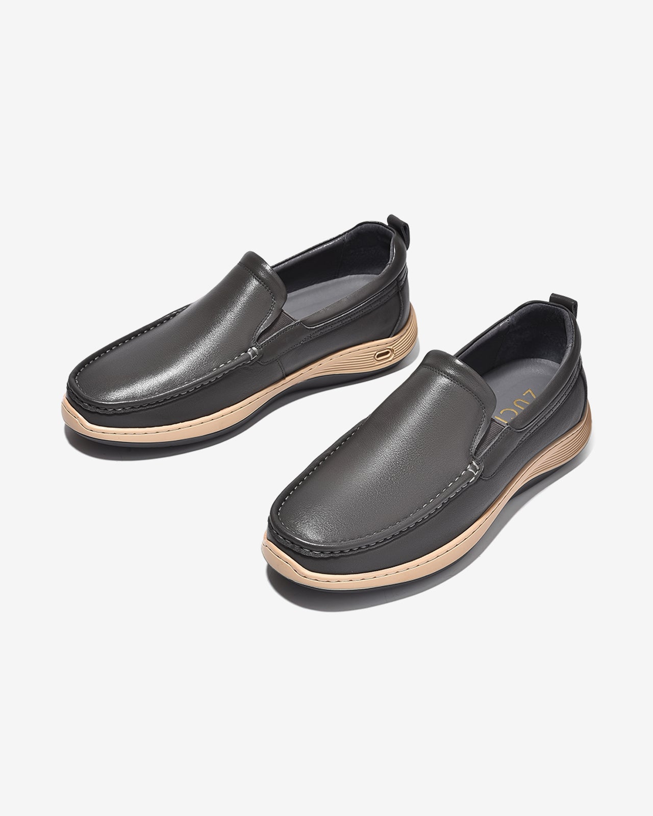 Giày Lười Nam Zuciani Phối Viền Nổi-GSD13-Xám Color2