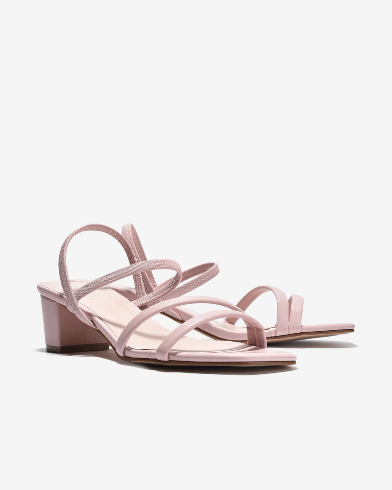 Giày Sandal Cao Gót Zucia Quai Mảnh Trơn-SHLG9-Hồng Color2