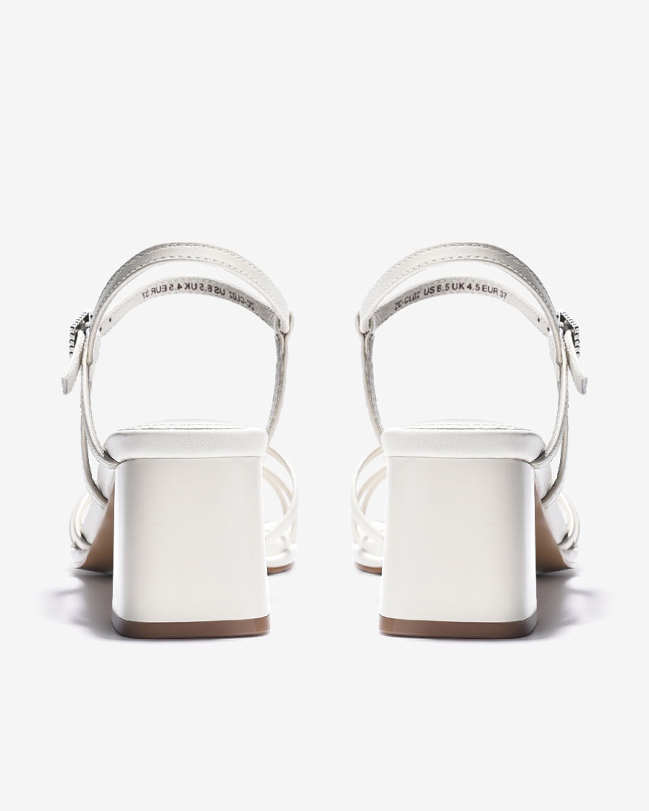 Giày Sandal Cao Gót Zuciani Thiết Kế Ankle Strap-SCL02-Trắng Color2
