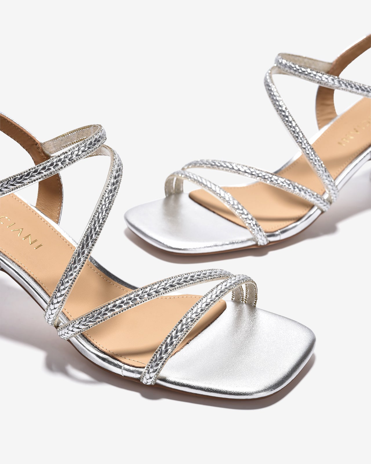 Giày Sandal Cao Gót Zuciani Đế 8cm Trong Suốt-SCM26-Xám Color2