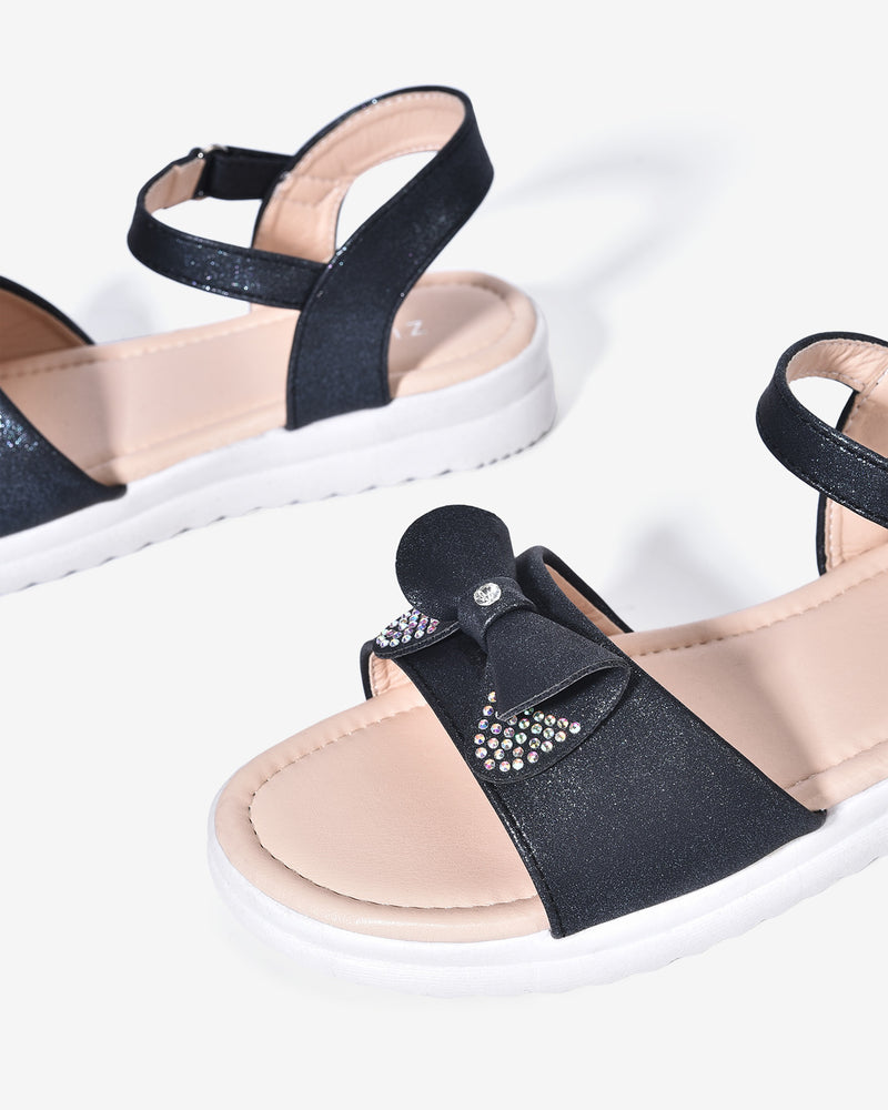 Giày Sandal Trẻ Em Zucia Nơ Đính Hạt-SCS03-n Color2