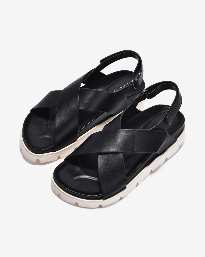 Giày Sandal Zucia Quai Chéo Bản To-STH94Đen Color1