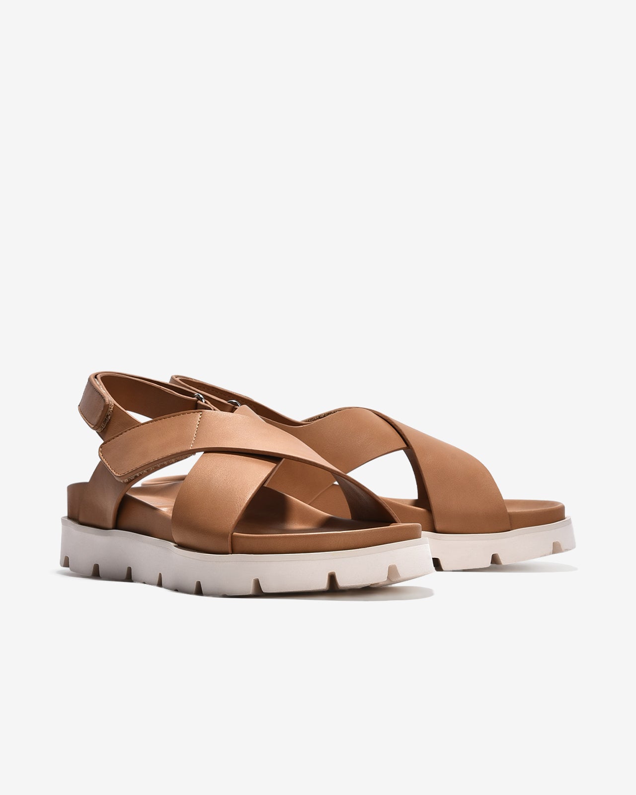Giày Sandal Zucia Quai Chéo Bản To-STH94-Nâu Color2