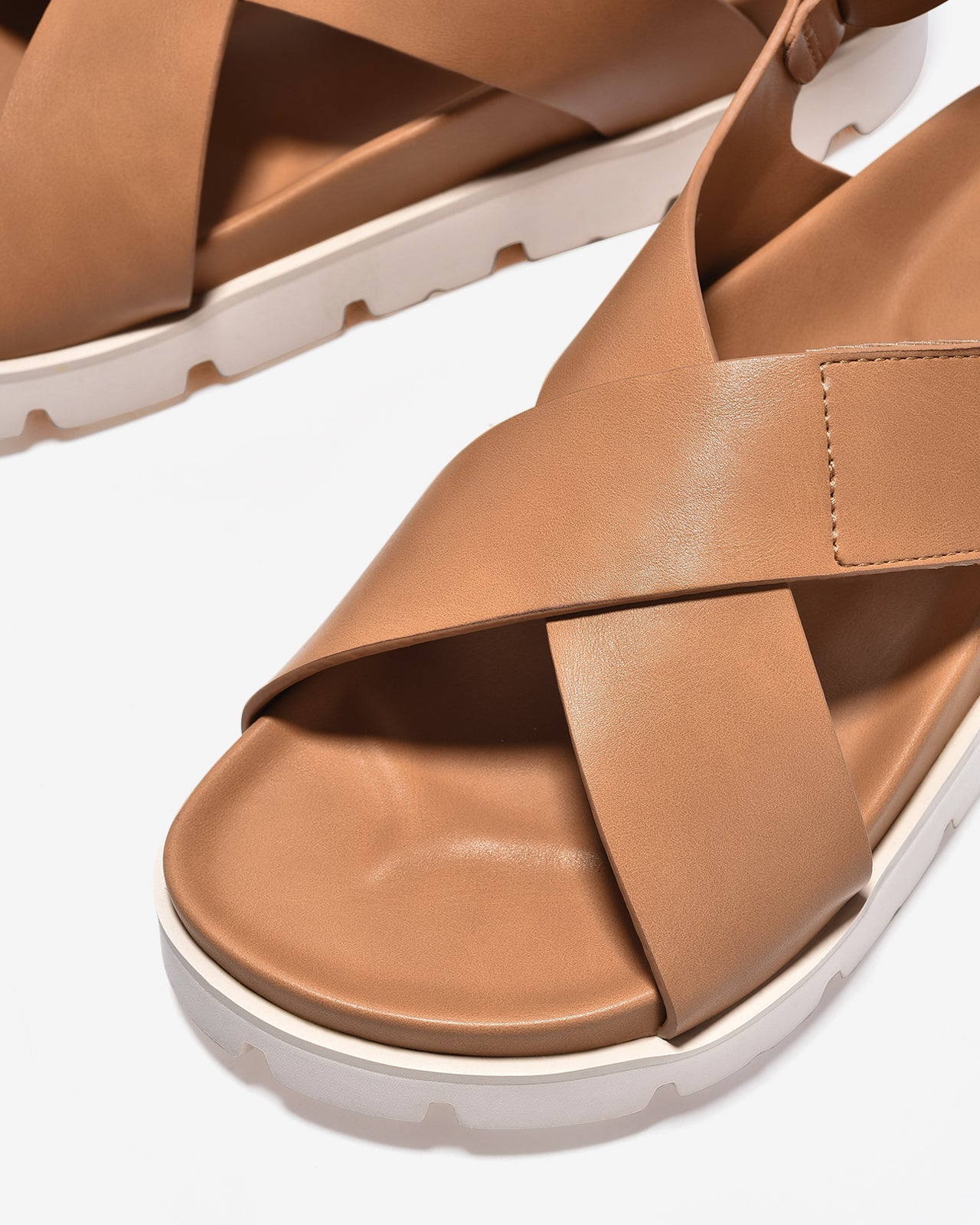 Giày Sandal Zucia Quai Chéo Bản To-STH94-Nâu Color2