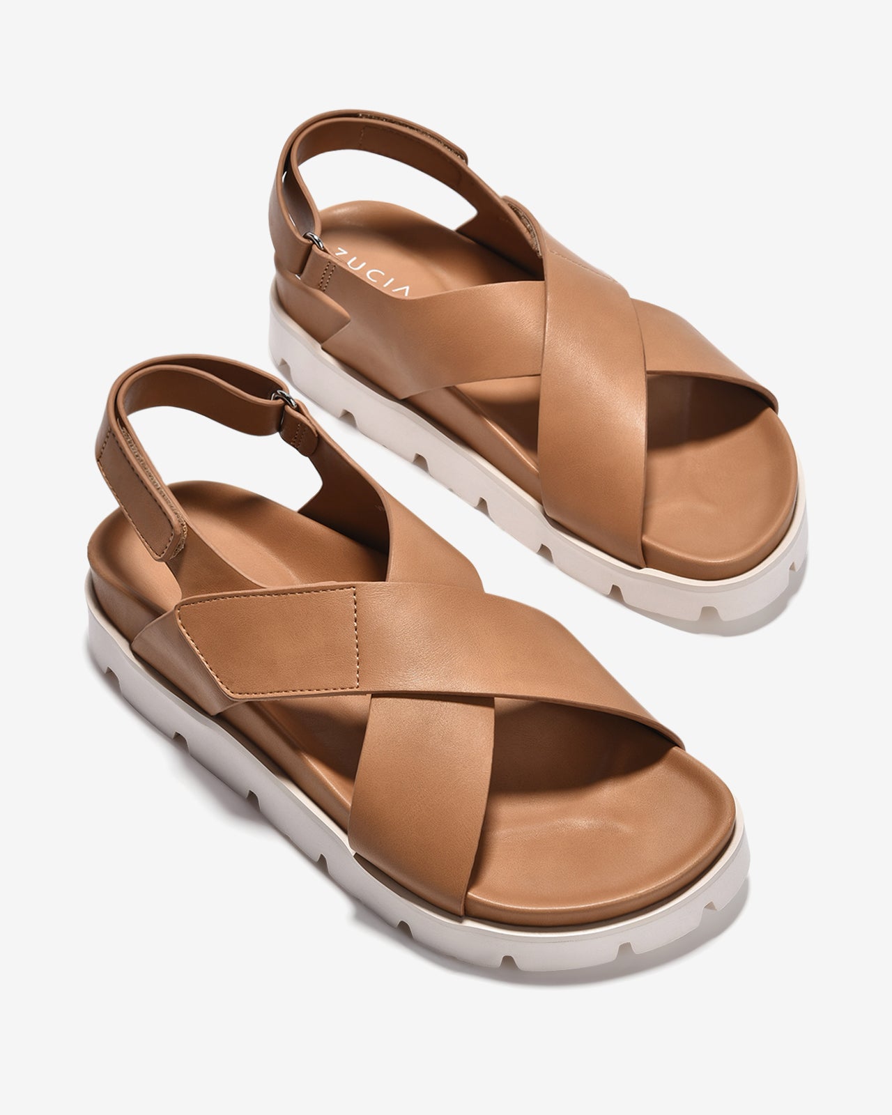 Giày Sandal Zucia Quai Chéo Bản To-STH94-Nâu Color2
